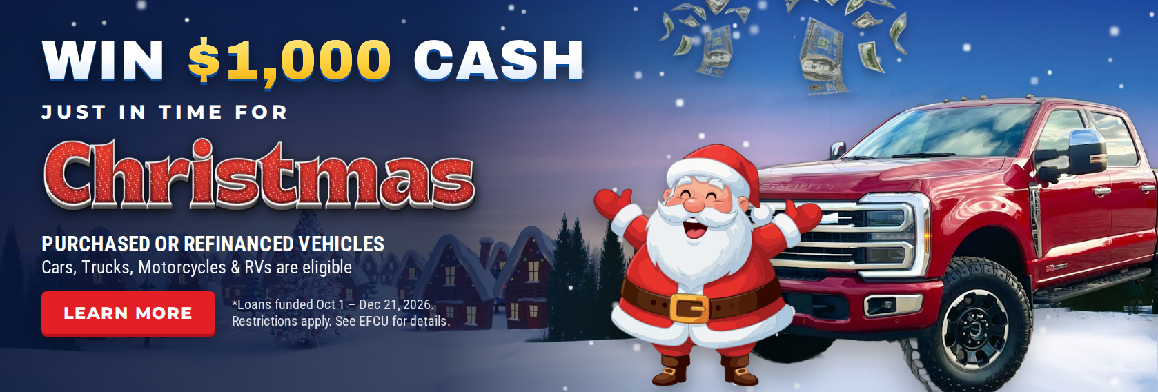 Win $1,000 Cash - Christmas